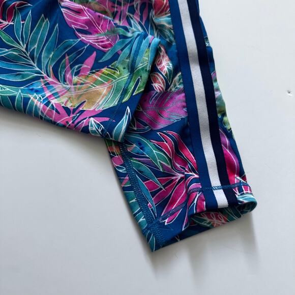 Athleta Girl's Athletic Capri Leggings - Floral Tropical Print - Size M - Picture 3 of 7